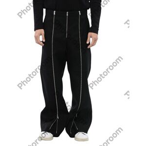 JIL SANDER Men’s ZIPPED PANTS, Black, Size 48/Medium, Excellent never worn